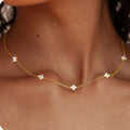 ESTELA | Collar vintage con trébol de cuatro hojas