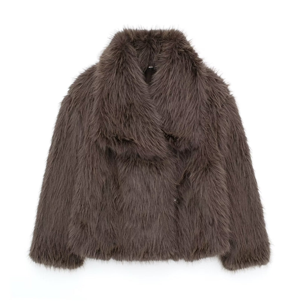 VICKY | Chaqueta de pelo sintético elegante y cálida