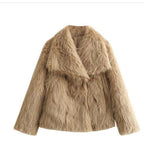 VICKY | Chaqueta de pelo sintético elegante y cálida