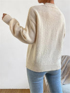 LUZ | Jersey de punto suave con cuello redondo