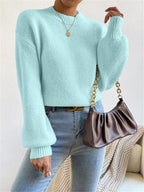 LUZ | Jersey de punto suave con cuello redondo