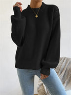 LUZ | Jersey de punto suave con cuello redondo