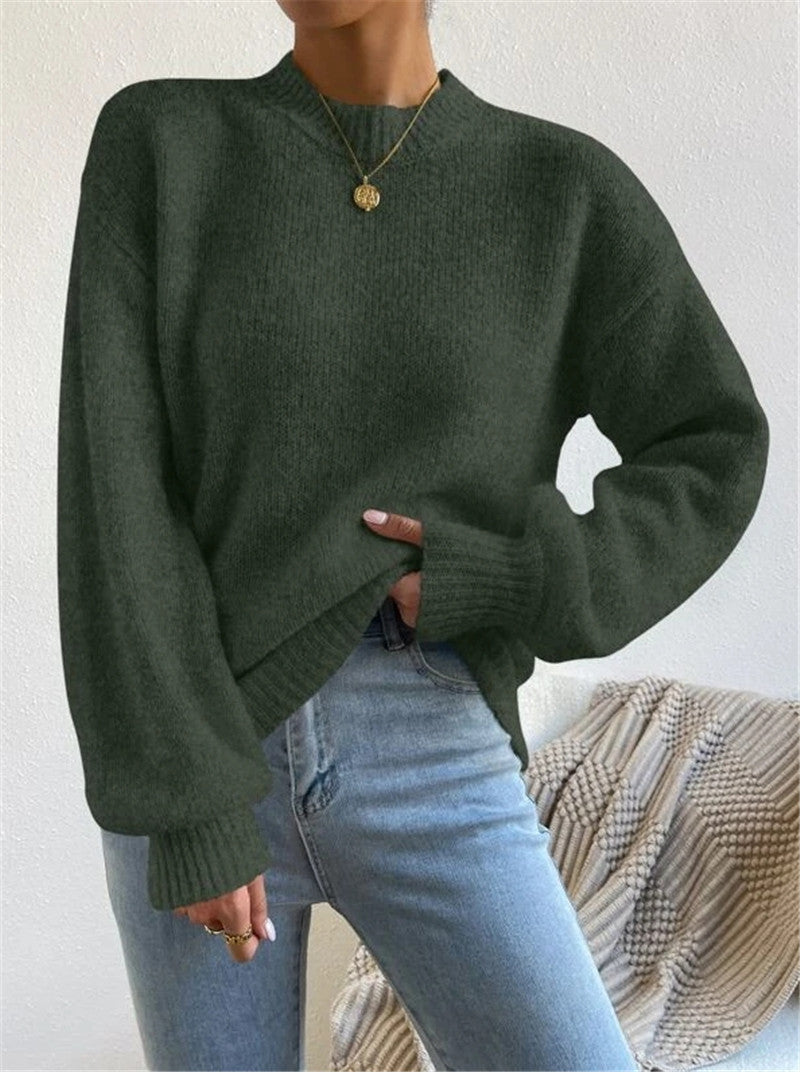 LUZ | Jersey de punto suave con cuello redondo