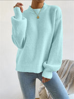 LUZ | Jersey de punto suave con cuello redondo