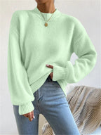 LUZ | Jersey de punto suave con cuello redondo
