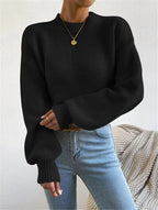 LUZ | Jersey de punto suave con cuello redondo