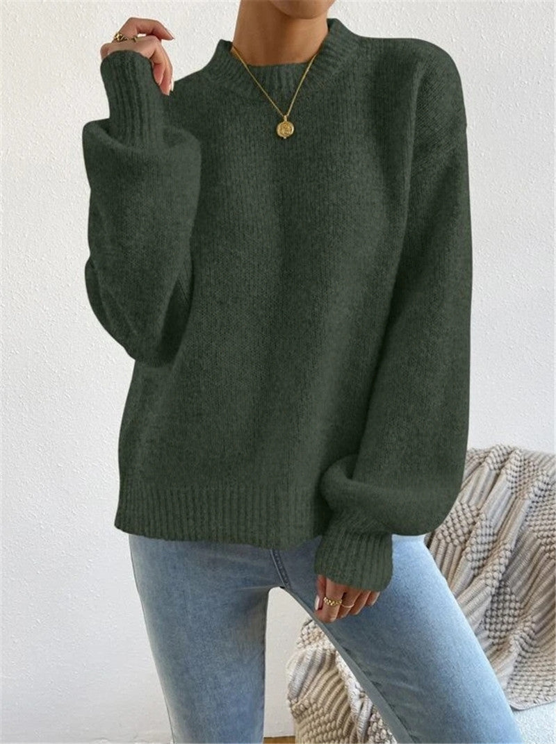 LUZ | Jersey de punto suave con cuello redondo