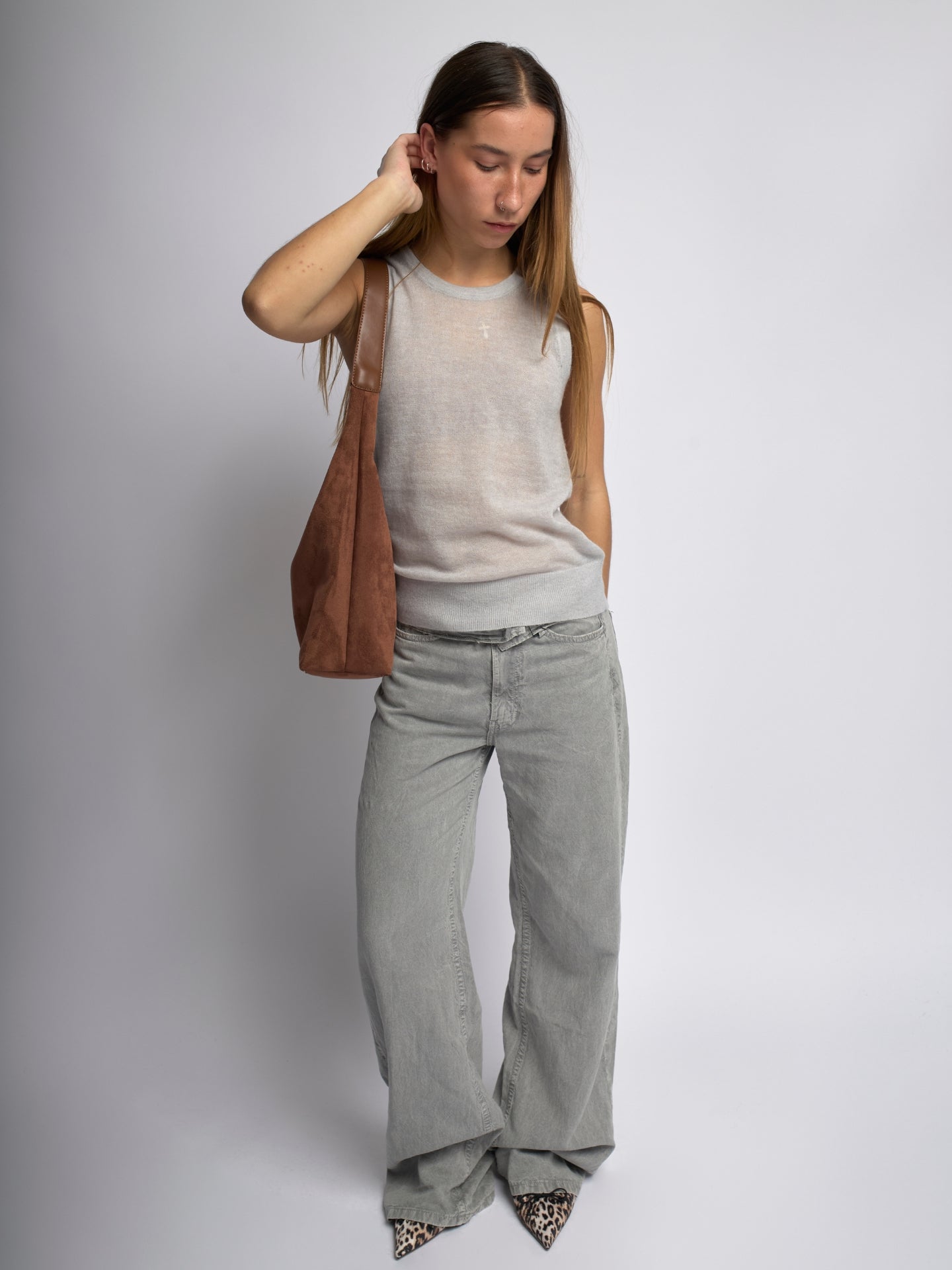 KAELIS | Bolso tote de cuero de ante