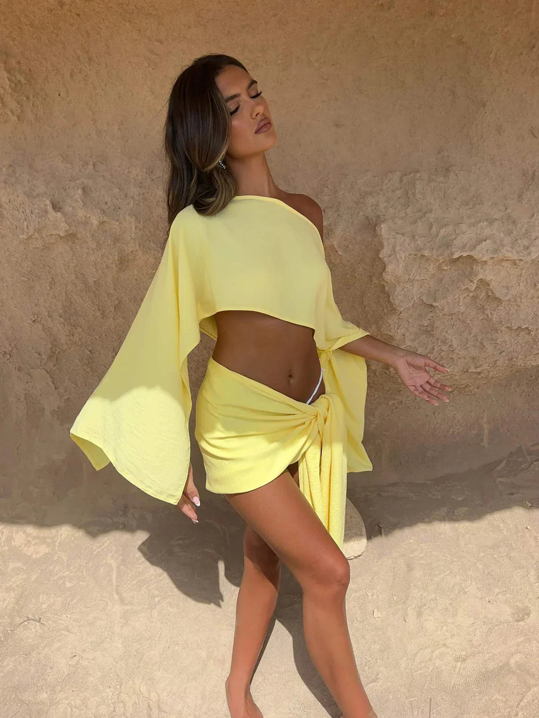 CLARA | Conjunto Top y Pareo de Playa