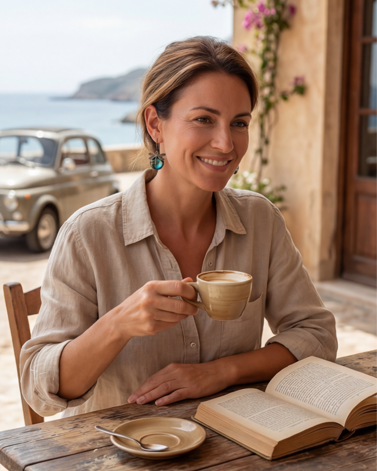 LYSARA | Pendientes Libélula Esmeralda