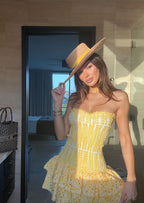 SOL | Vestido Corto Veraniego de Bordado Inglés
