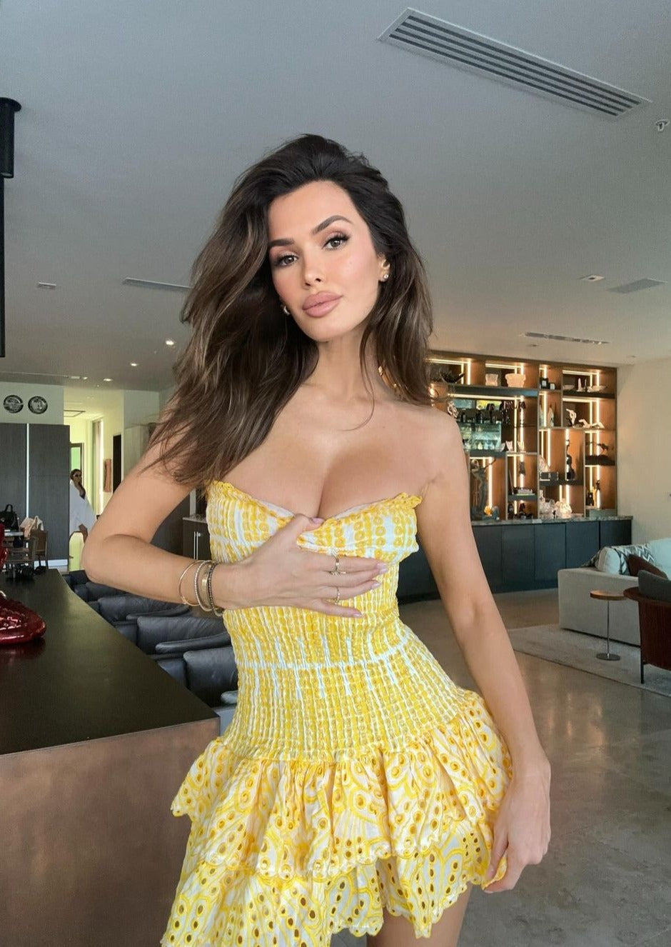 SOL | Vestido Corto Veraniego de Bordado Inglés