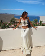 BEATRIX | Conjunto de Top y Falda Boho Elegante