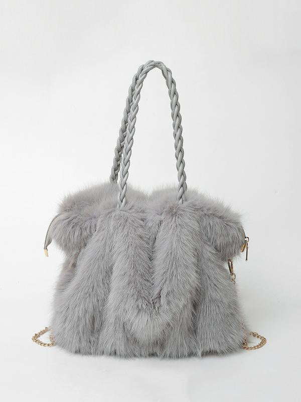 CARLOTA | Elegante bolso bandolera de felpa suave