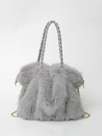 CARLOTA | Elegante bolso bandolera de felpa suave