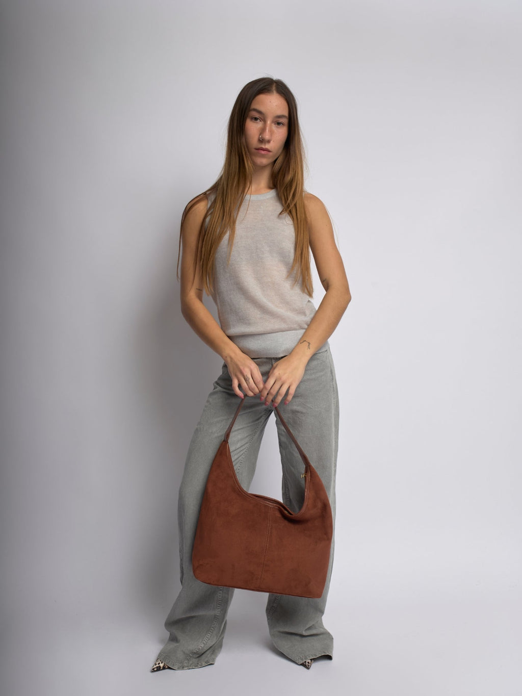 KAELIS | Bolso tote de cuero de ante