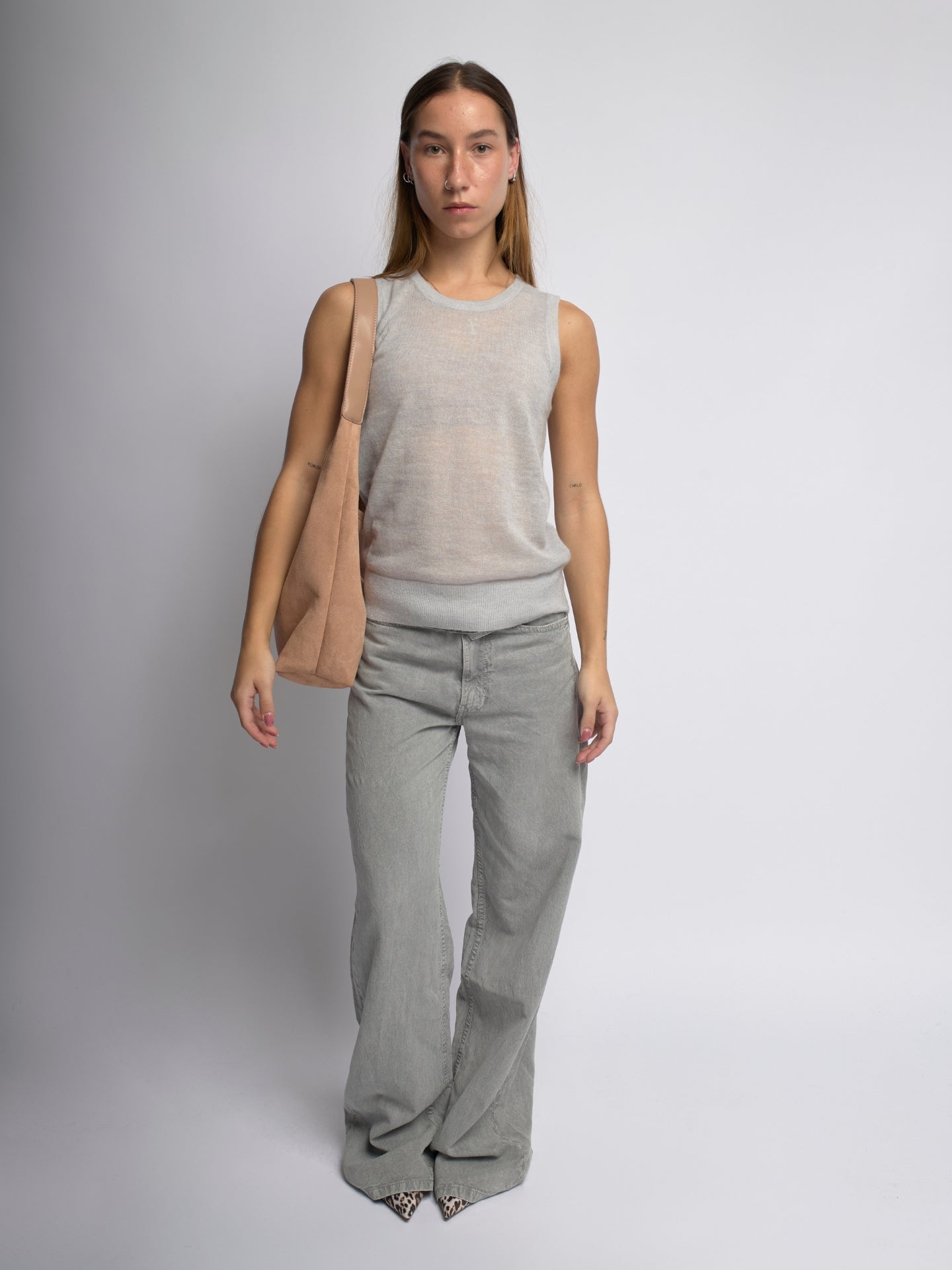 KAELIS | Bolso tote de cuero de ante