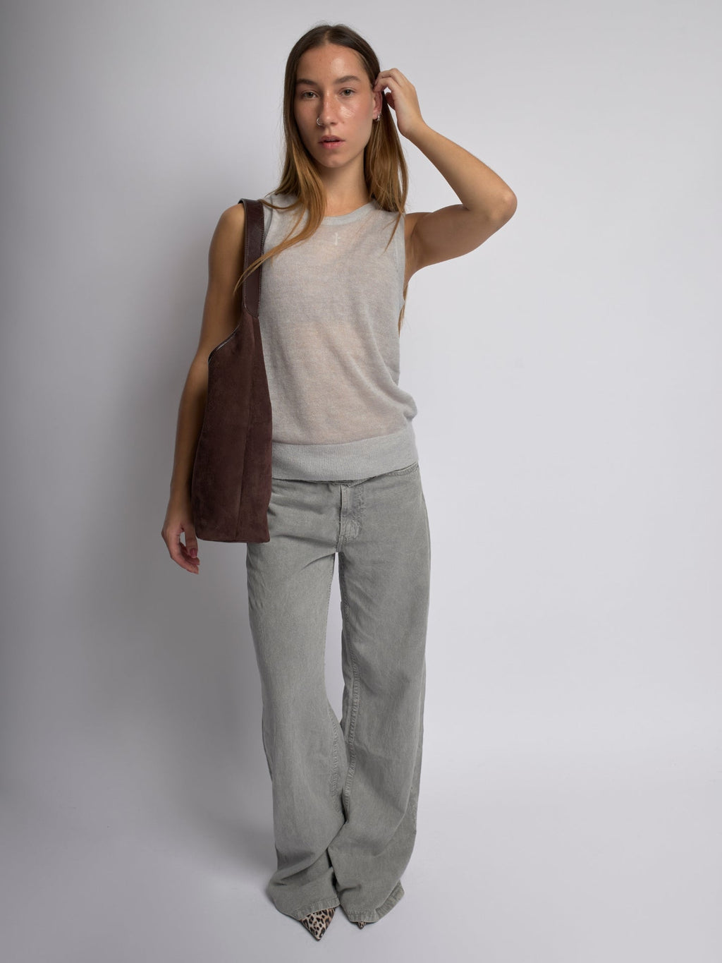 KAELIS | Bolso tote de cuero de ante
