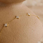 ESTELA | Collar vintage con trébol de cuatro hojas