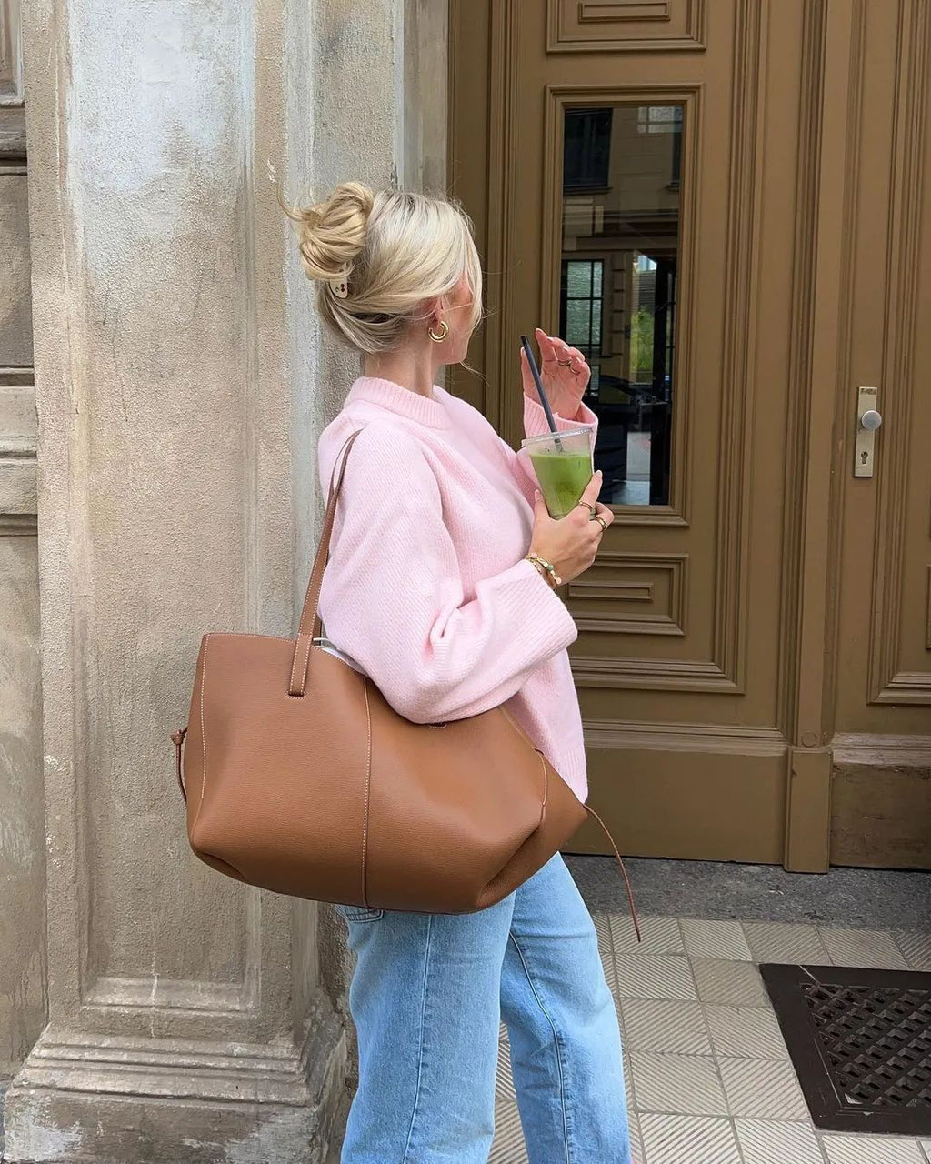 LUCIA | Jersey oversize de punto con cuello redondo