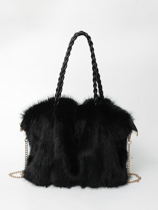 CARLOTA | Elegante bolso bandolera de felpa suave