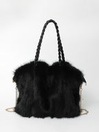 CARLOTA | Elegante bolso bandolera de felpa suave