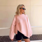 LUCIA | Jersey oversize de punto con cuello redondo