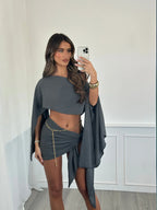 CLARA | Conjunto Top y Pareo de Playa