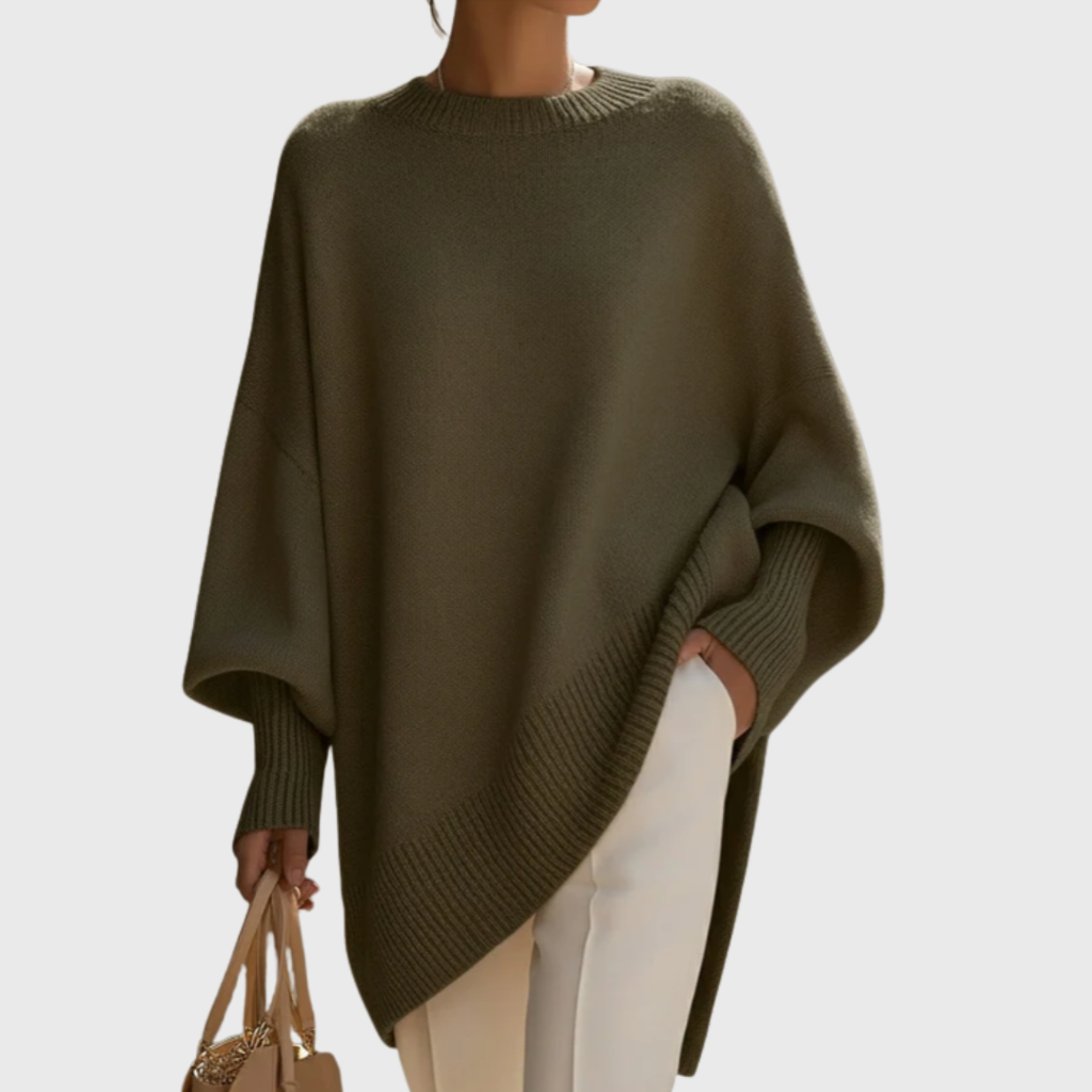 LIVIA | Jersey poncho oversize elegante y cálido