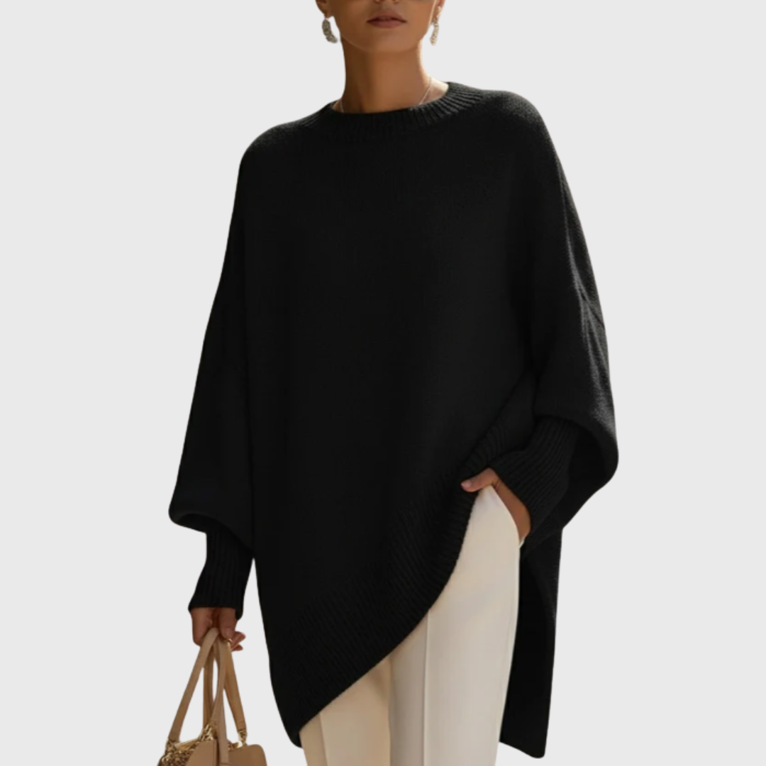 LIVIA | Jersey poncho oversize elegante y cálido