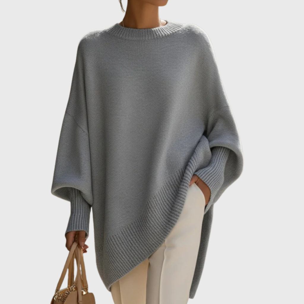 LIVIA | Jersey poncho oversize elegante y cálido