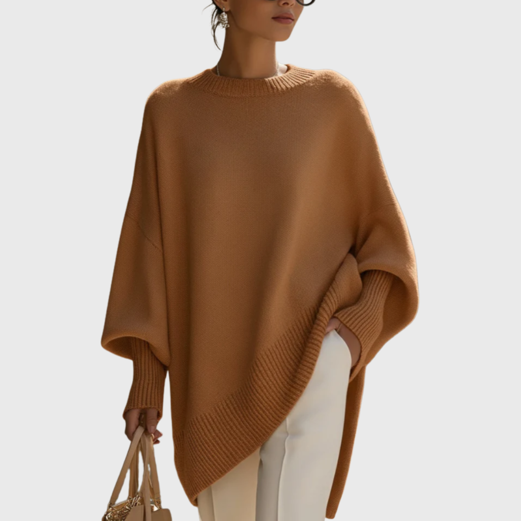 LIVIA | Jersey poncho oversize elegante y cálido