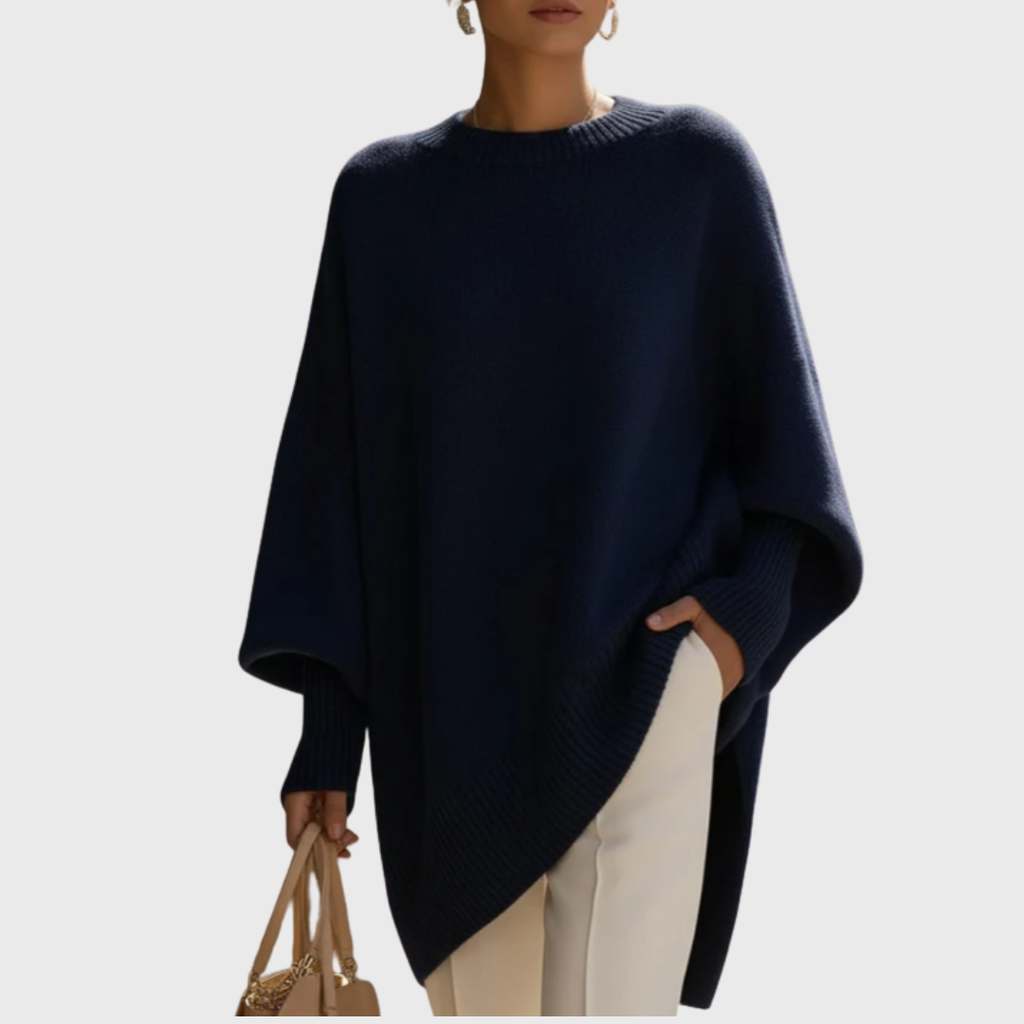 LIVIA | Jersey poncho oversize elegante y cálido