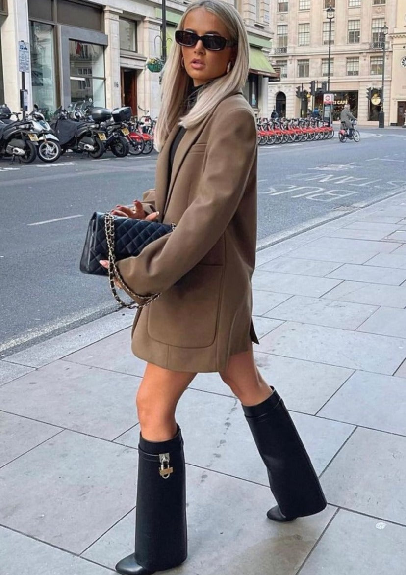 EMILY | Botas Altas Elegantes de Cuña Oculta