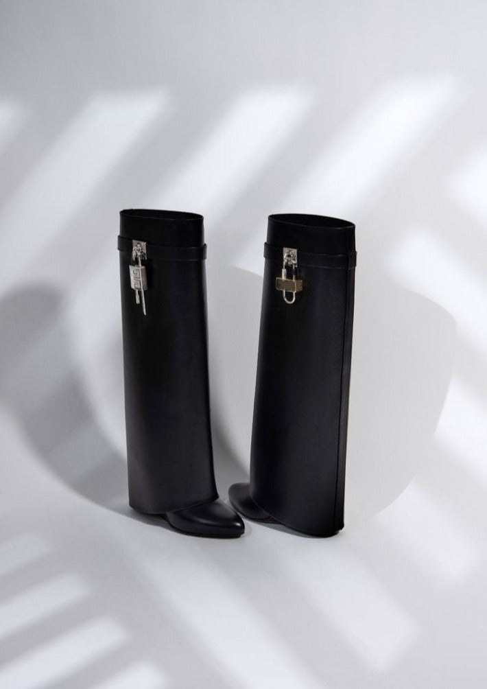 EMILY | Botas Altas Elegantes de Cuña Oculta