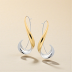 ESTELA | Pendientes bicolor elegantes y modernos