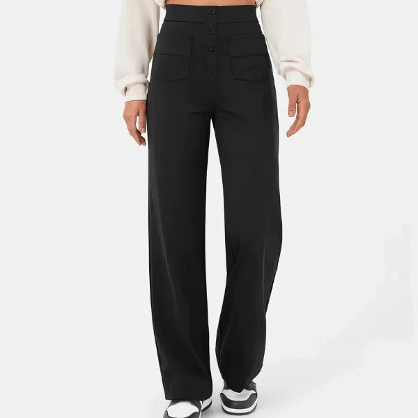 ALBA | Pantalones informales de cintura alta
