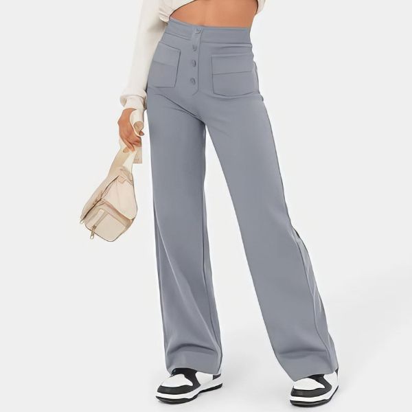 ALBA | Pantalones informales de cintura alta