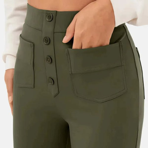 ALBA | Pantalones informales de cintura alta