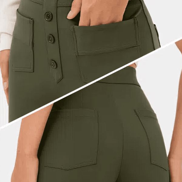 ALBA | Pantalones informales de cintura alta