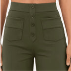 ALBA | Pantalones informales de cintura alta