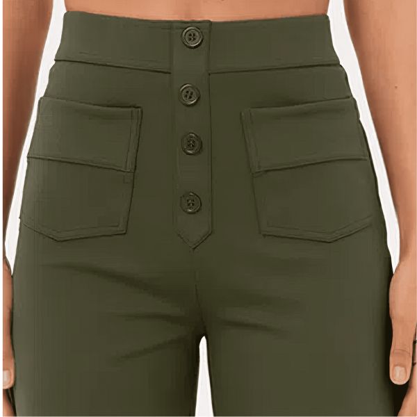 ALBA | Pantalones informales de cintura alta