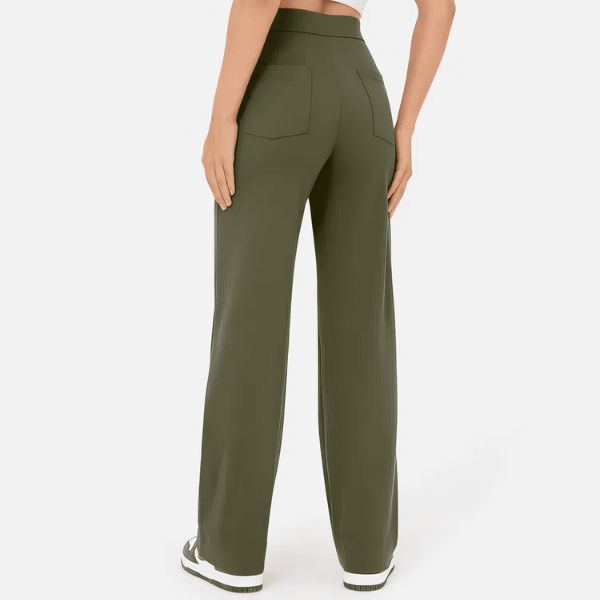 ALBA | Pantalones informales de cintura alta