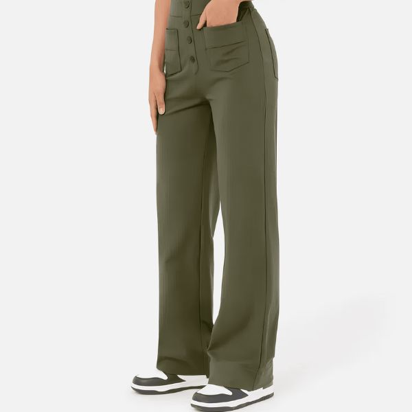 ALBA | Pantalones informales de cintura alta