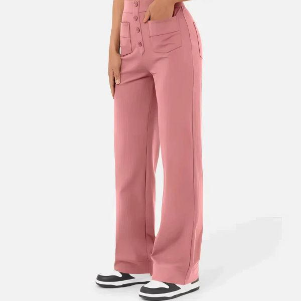 ALBA | Pantalones informales de cintura alta