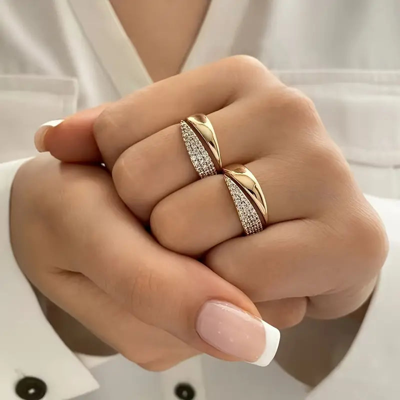 LUMINA | Anillo elegante con piedras brillantes (1+1 GRATIS)