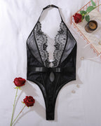 ROMINA | Body de Encaje Midnight con Escote Profundo