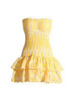 SOL | Vestido Corto Veraniego de Bordado Inglés