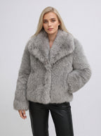 VICKY | Chaqueta de pelo sintético elegante y cálida