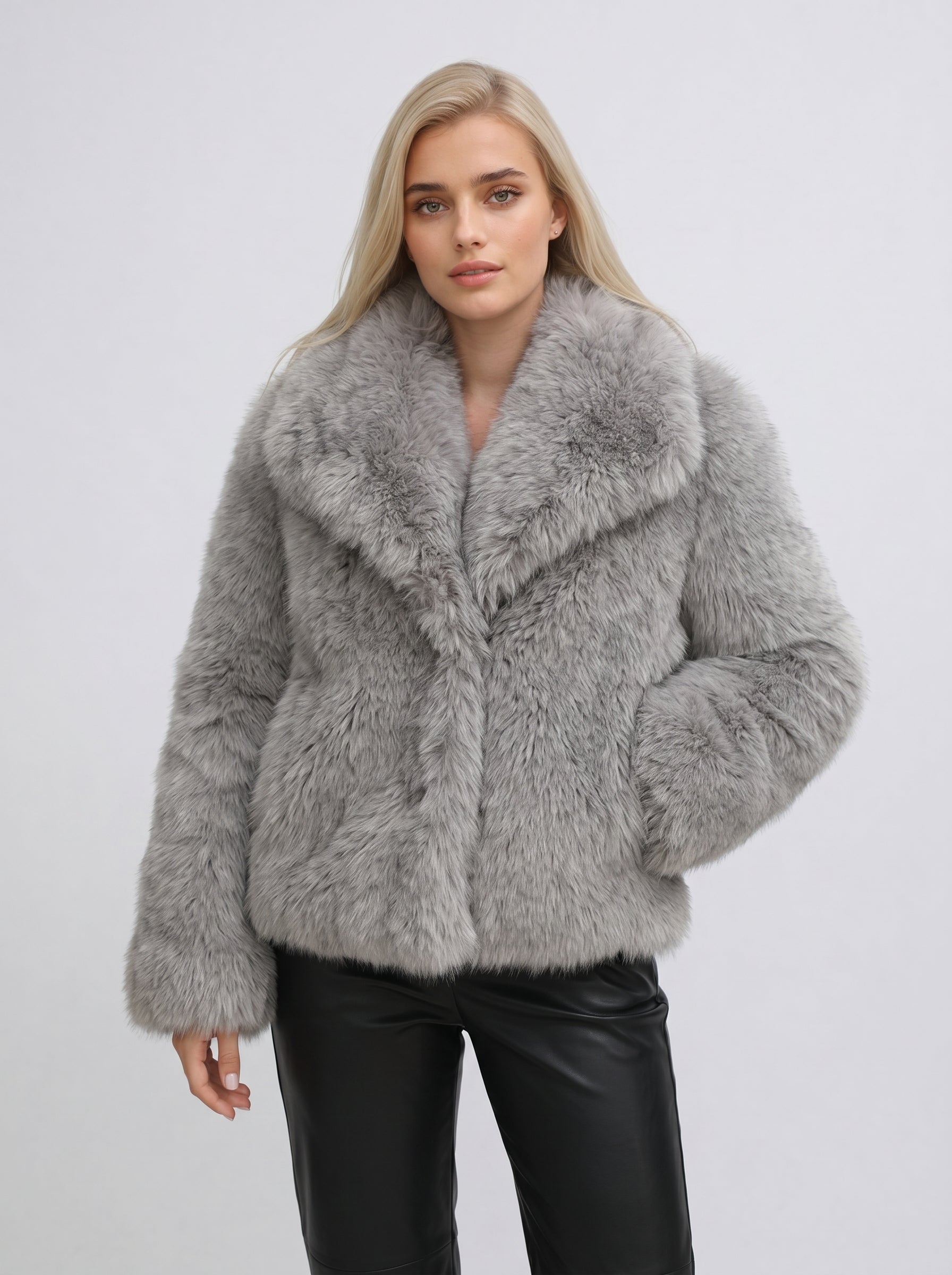 VICKY | Chaqueta de pelo sintético elegante y cálida